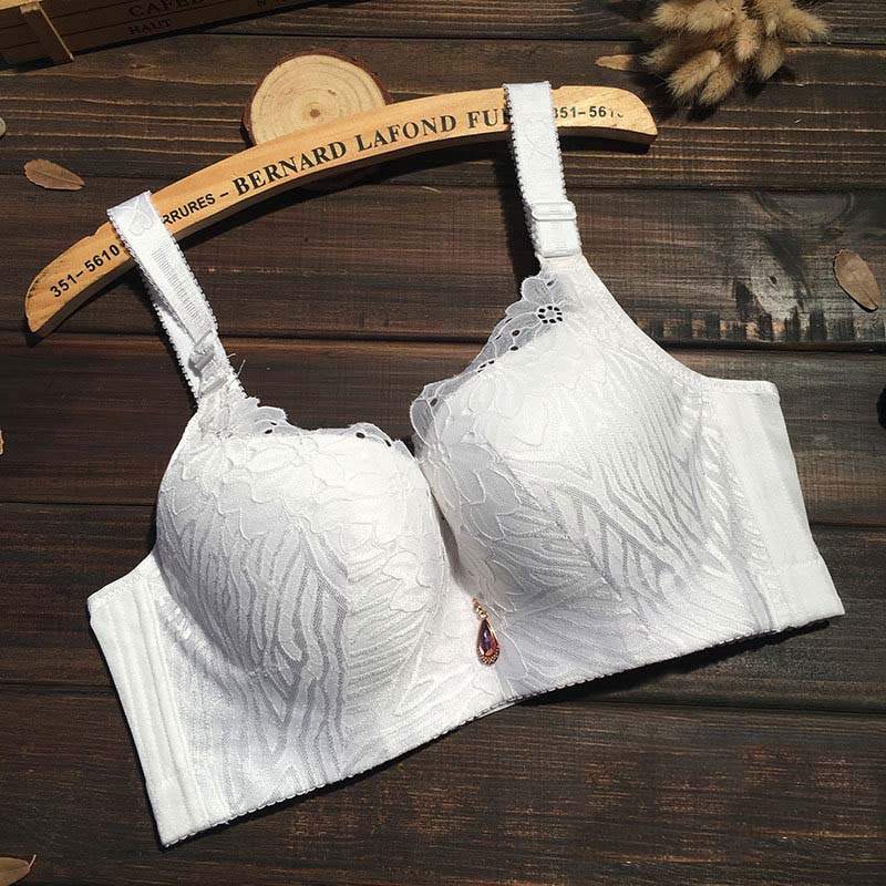 Push Up Bra Padded - Reggiseno Push-Up Bianco con Coppe Grandi