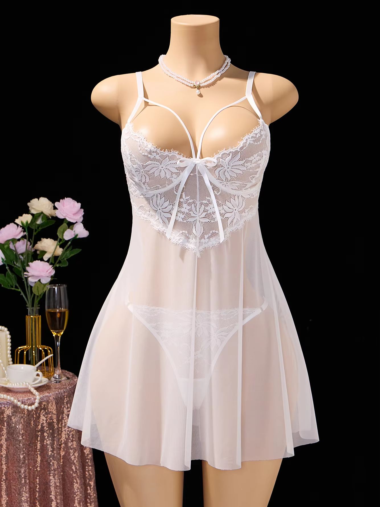 Babydoll in pizzo bianco da do - Babydoll Chemise Night recensione e prezzo
