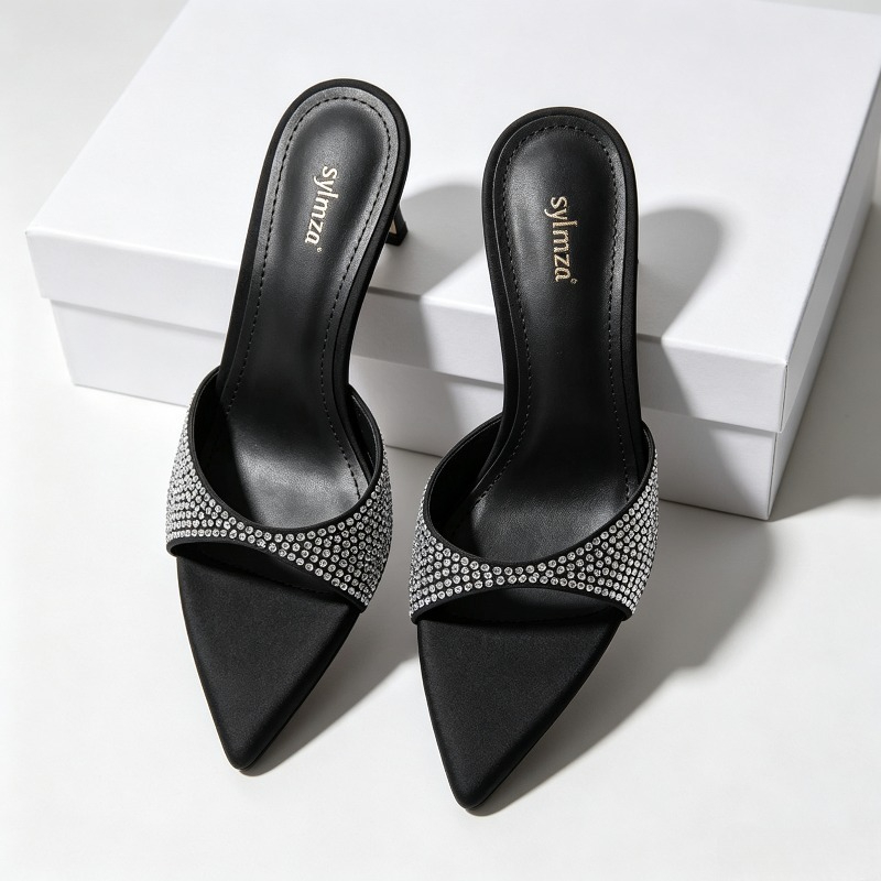 Pantofole con tacco firmate co - Slip Dress Satin recensione e prezzo
