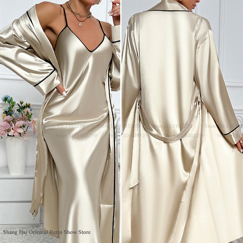 Set di vestaglia lunga sexy Tw - Robe Silk Women recensione e prezzo